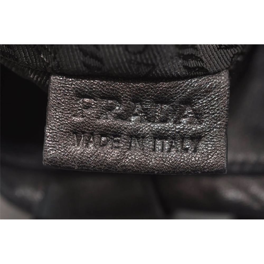 PRADA NAPA LEATHER HOBO SHOULDER BAG - Picture 11 of 16
